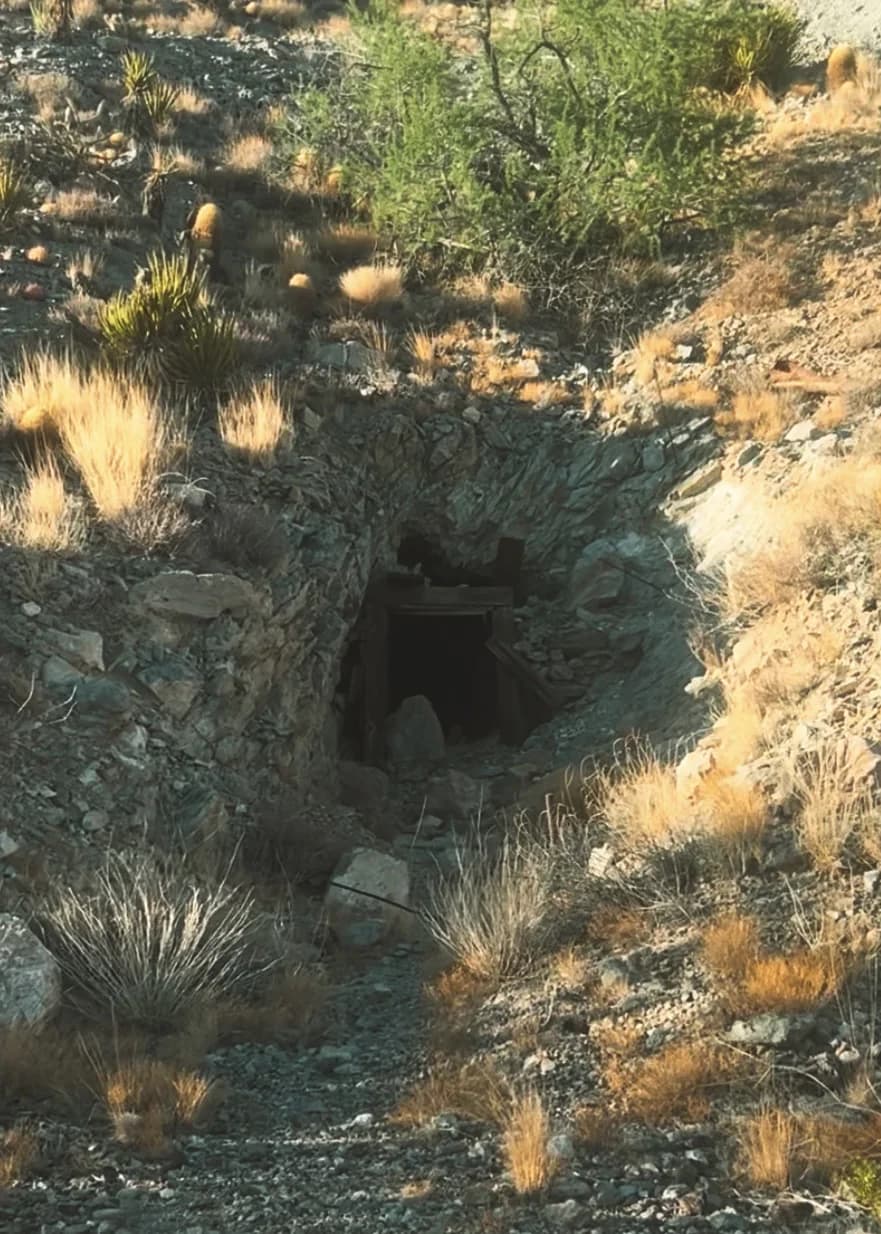 Abandoned mine shaft, Nevada