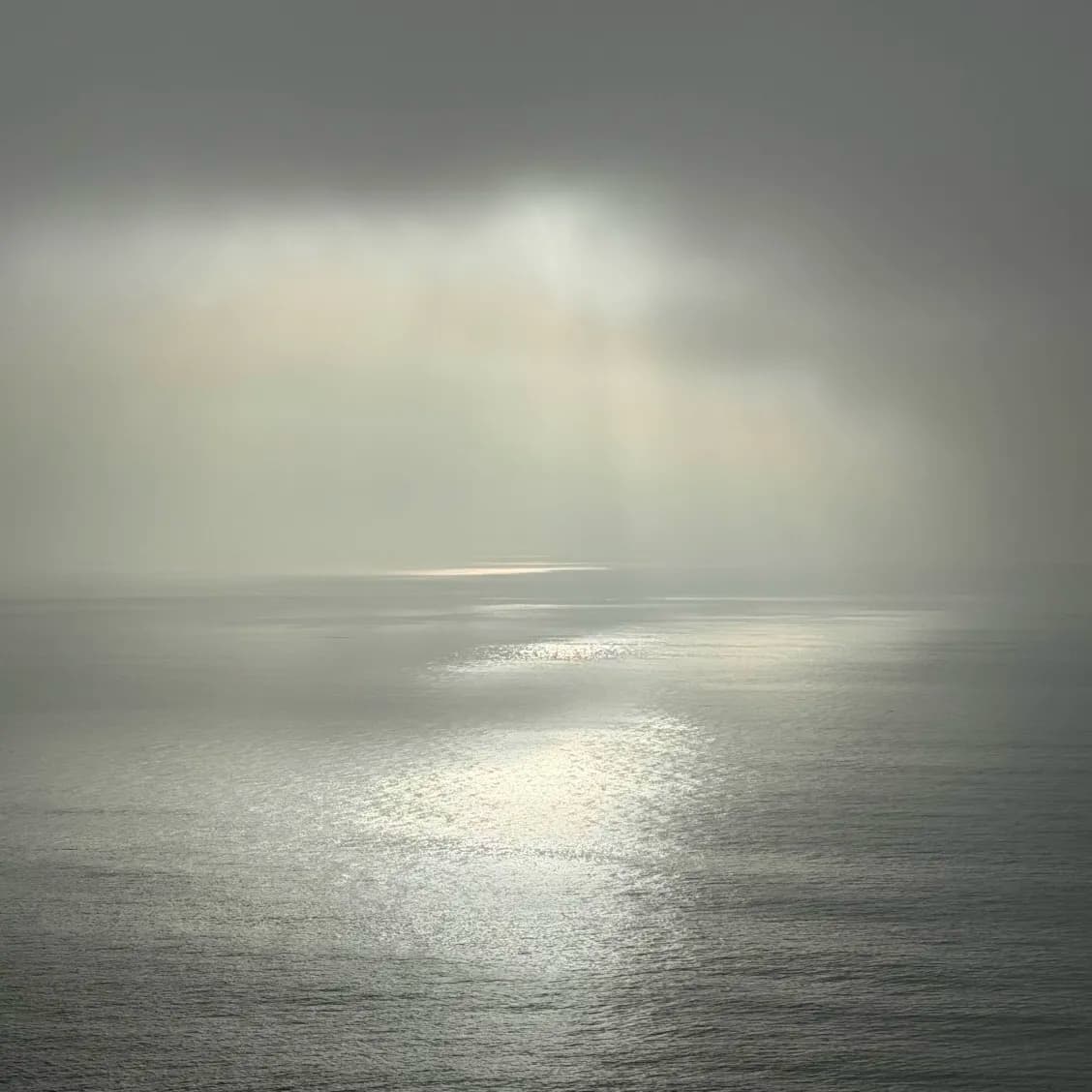 Rainy day on the sea